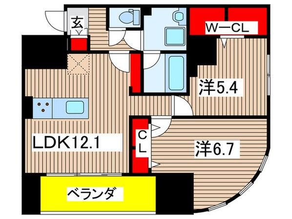 レジデンス　ホクサイの物件間取画像